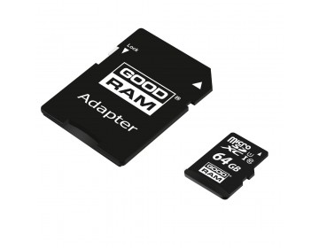 Goodram karta pamięci microSDXC 64GB | klasa 10 | UHS I 30/15 MB/s + adapter