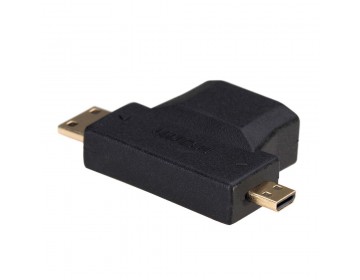 Akyga adapter AK-AD-23 HDMI f/mini HDMI m/micro HDMI m