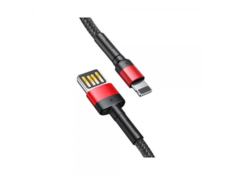Baseus kabel Cafule USB Lightning 1,0 m 2,4A czerwono-czarny