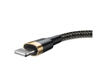Baseus kabel Cafule USB Lightning 1,0 m 2,4A złoto-czarny