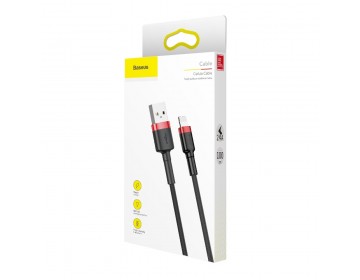 Baseus kabel Cafule USB Lightning 1,0 m 2,4A czerwono-czarny
