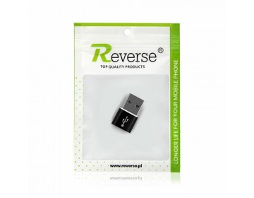 Adapter REVERSE USB/Type C czarny