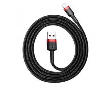 Baseus kabel USB do Apple Lightning 8-pin 2,4A Cafule CALKLF-B19 1m czerwono-czarny
