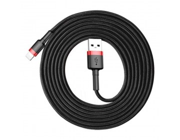 Baseus kabel USB do Apple Lightning 8-pin 1,5A Cafule CALKLF-C19 2m czerwono-czarny