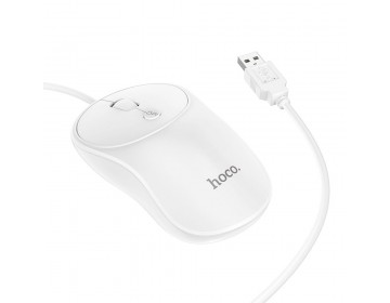 Hoco mysz/myszka komputerowa przewodowa Esteem GM13 biały