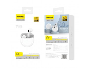 Pavareal słuchawki bezprzewodowe/bluetooth TWS PA-H08 białe
