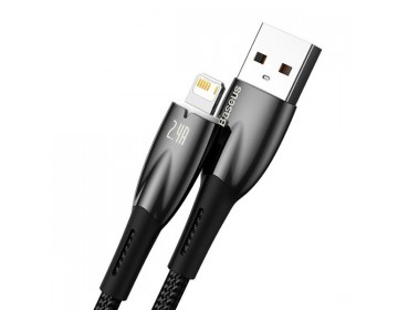 Baseus kabel USB A do Apple Lightning 8-pin 2,4A Glimmer Series CADH000301 2m czarny