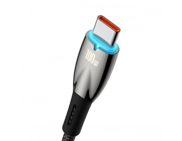 Baseus kabel USB A do Typ C Power delivery 100W Glimmer Series CADH000501 2m czarny