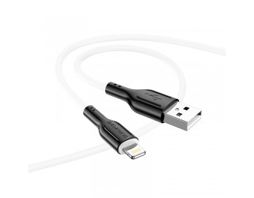 Borofone Kabel BX63 Charming USB na Lightning 2,4A 1 metr czarno-biały