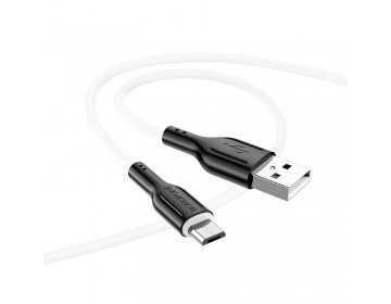 Borofone Kabel BX63 Charming USB na micro USB 2,4A 1 metr czarno-biały