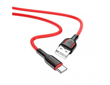 Borofone Kabel BX63 Charming USB na Typ C 3A 1 metr czarno-czerwony