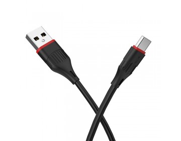 Borofone Kabel BX17 Enjoy USB na Typ C 2A 1 metr czarny