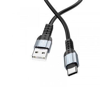 Borofone Kabel BX64 Special Silicone USB na Typ C 3A 1 metr czarny