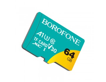 Borofone Karta pamięci MicroSD 64GB SDXC Class10 95MB/s