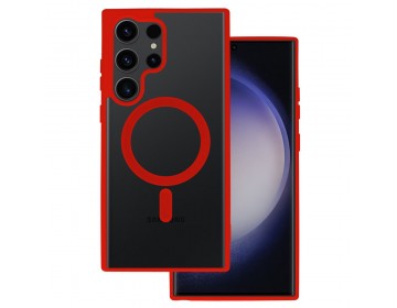 Acrylic Color Magsafe Case Samsung S24 Ultra czerwony
