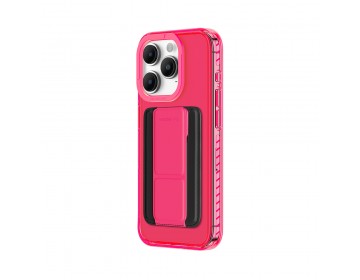 Amazing Thing Etui Titan Pro Neon Mag Etui Wallet Case IP156.1PTWPN do iPhone 15 Pro różowy z podstawką