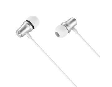 Borofone Słuchawki BM29 Gratified z mikrofonem srebrne