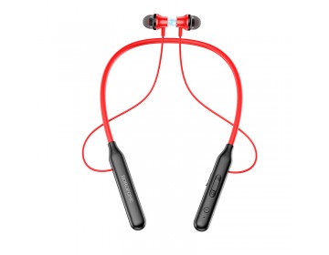Borofone Słuchawki sportowe BE56 Powerful bluetooth czerwone