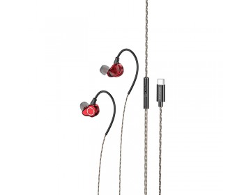 Borofone Słuchawki BM88 Sea z mikrofonem Typ C czerwone